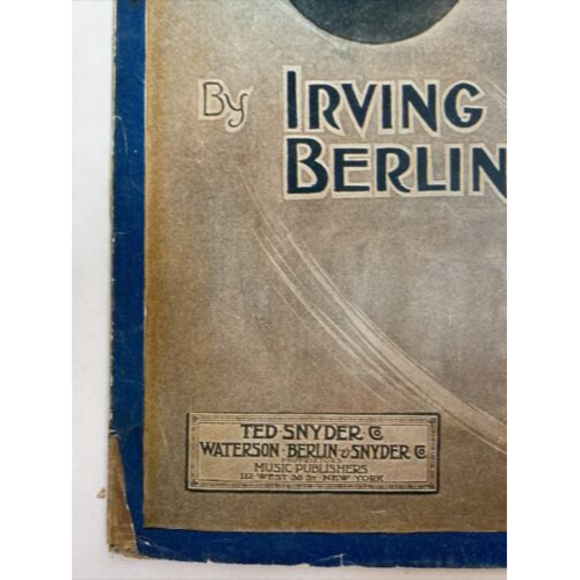 Vintage The Ragtime Soldier Man by Irving Berlin 1912 antique sheet music Jazz - Picture 10 of 12
